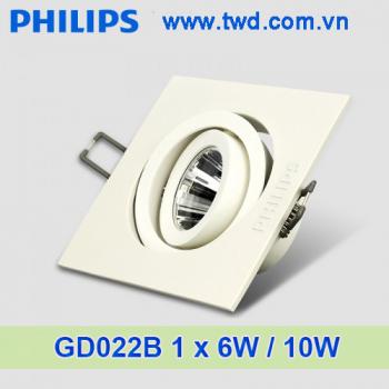 Đèn led downlight âm trần 1x6W10W