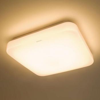 Đen led ốp trần vuông 17W Philips