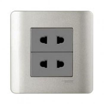 Bộ ổ cắm đôi 2 chấu Zencelo