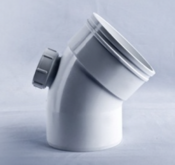 Co 45º đầu âm dương có nắp kiểm tra