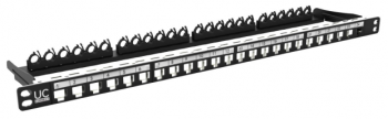 PatchPanel 1/2 RU 24 Port Unloaded